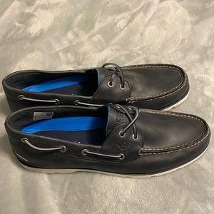 Mens Sperry Top-Sider Navy Leather Shoes Size 11.5